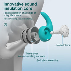 Sleeping Earplugs Noise Canceling Soft Nano Silicone Waterproof