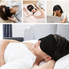 Modified 3D Sleep Eye Mask Blackout Protect Eyelashes Adjustable Strap