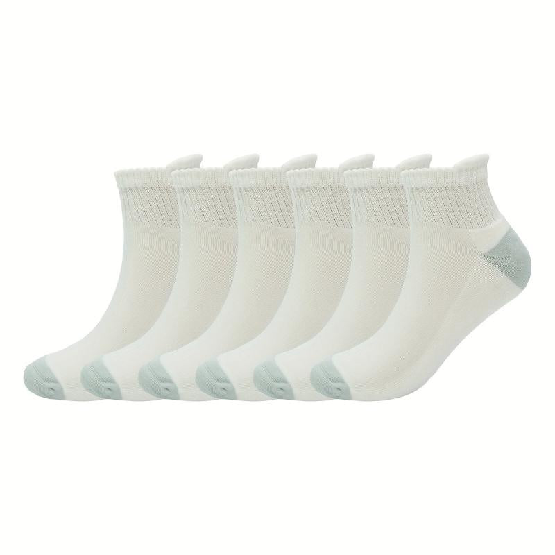 6 Pairs Diabetic Ankle Socks Bamboo Non Binding Breathable Seamless Toe