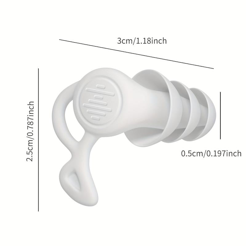2pcs Soundproof Anti-noise Earplugs Nano Sleep Aid