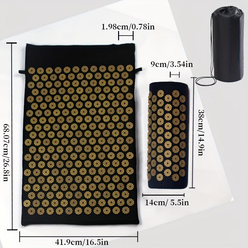 Acupressure Massage Mat Back Cushion Yoga Mat with Pillow Bag