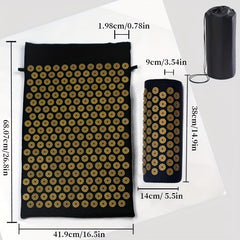 Acupressure Massage Mat Back Cushion Yoga Mat with Pillow Bag