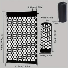 Acupressure Massage Mat Stress Relief Back Cushion with Pillow Bag