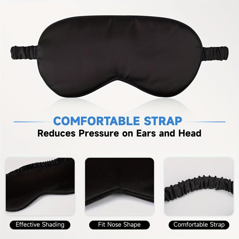 Silk Sleep Eye Mask Lightweight Adjustable Satin Night Eyeshade