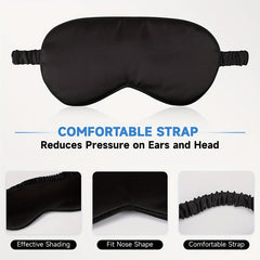 Silk Sleep Eye Mask Lightweight Adjustable Satin Night Eyeshade