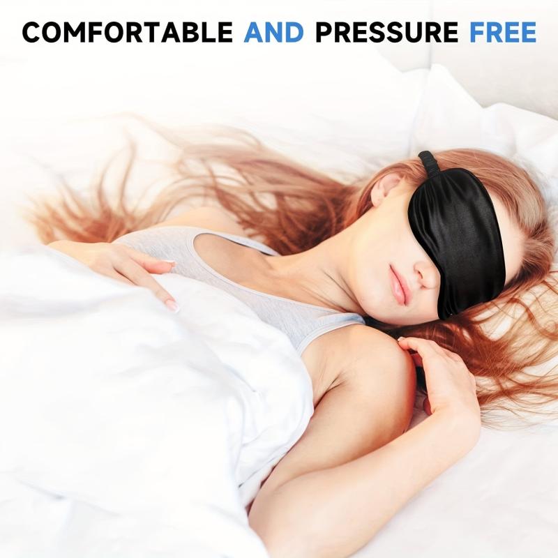 Silk Sleep Eye Mask Lightweight Adjustable Satin Night Eyeshade