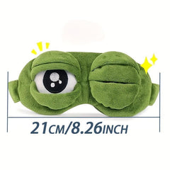 Frog Sleep Mask Soft 3D Blindfold Halloween Gift