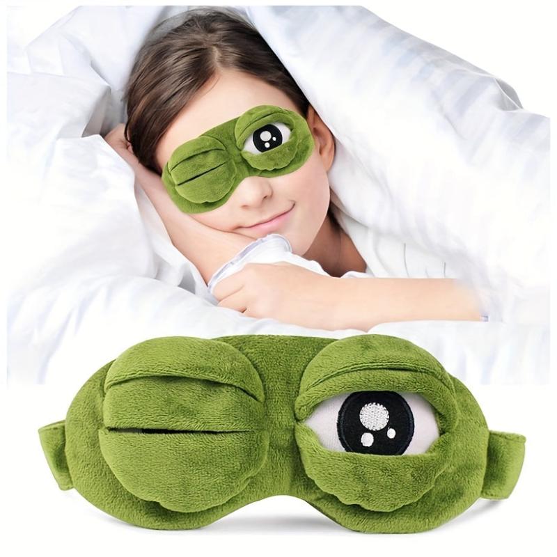 Frog Sleep Mask Soft 3D Blindfold Halloween Gift