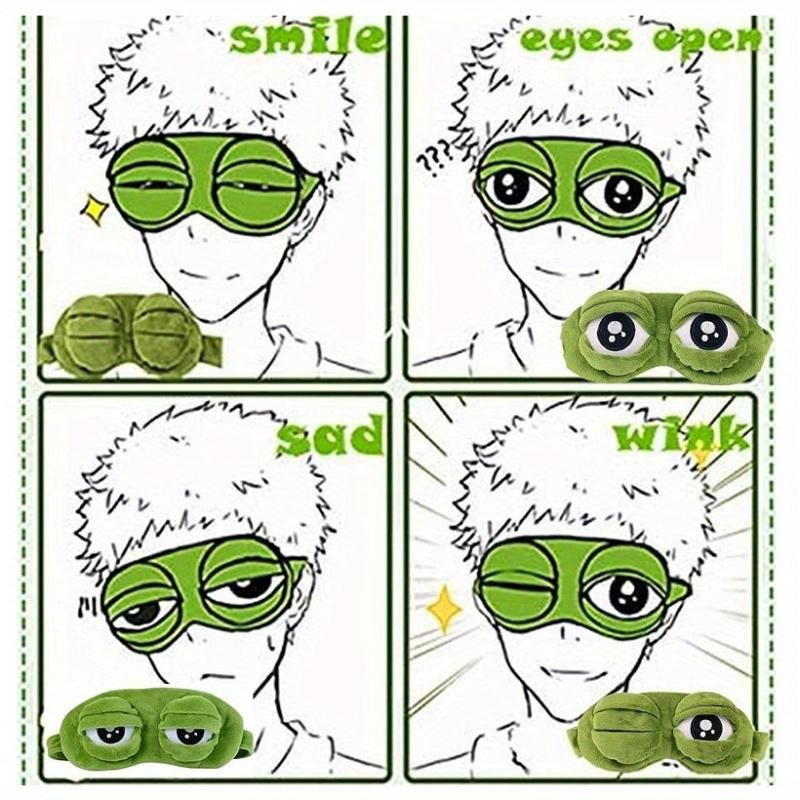 Frog Sleep Mask Soft 3D Blindfold Halloween Gift