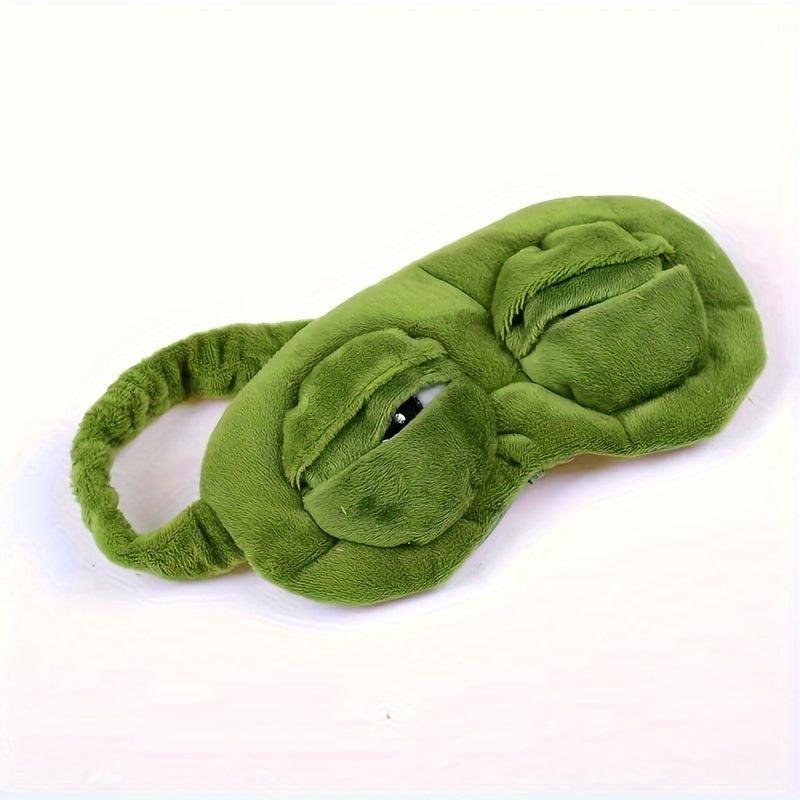 Frog Sleep Mask Soft 3D Blindfold Halloween Gift