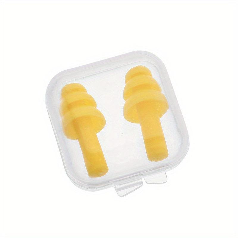 5pcs Christmas Tree Shaped Swimming Earplugs - Waterproof & Noise Reducing