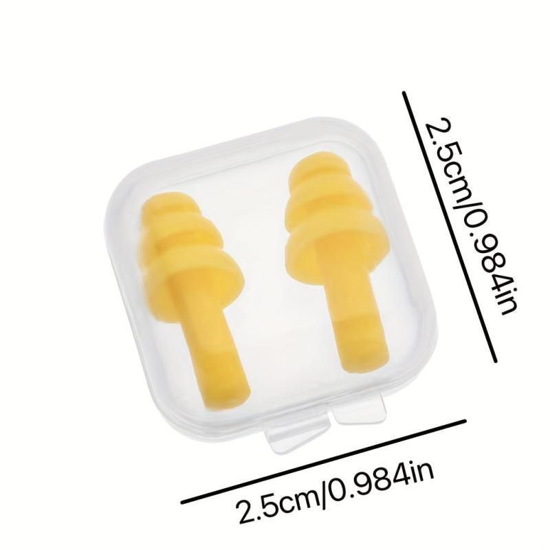 5pcs Christmas Tree Shaped Swimming Earplugs - Waterproof & Noise Reducing