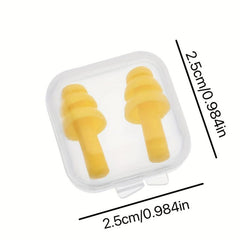 5pcs Christmas Tree Shaped Swimming Earplugs - Waterproof & Noise Reducing