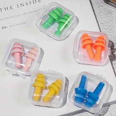 5pcs Christmas Tree Shaped Swimming Earplugs - Waterproof & Noise Reducing