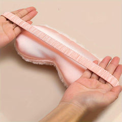 Solid Colour Eye Mask Polyester Breathable Soft Comfortable Travel Naps