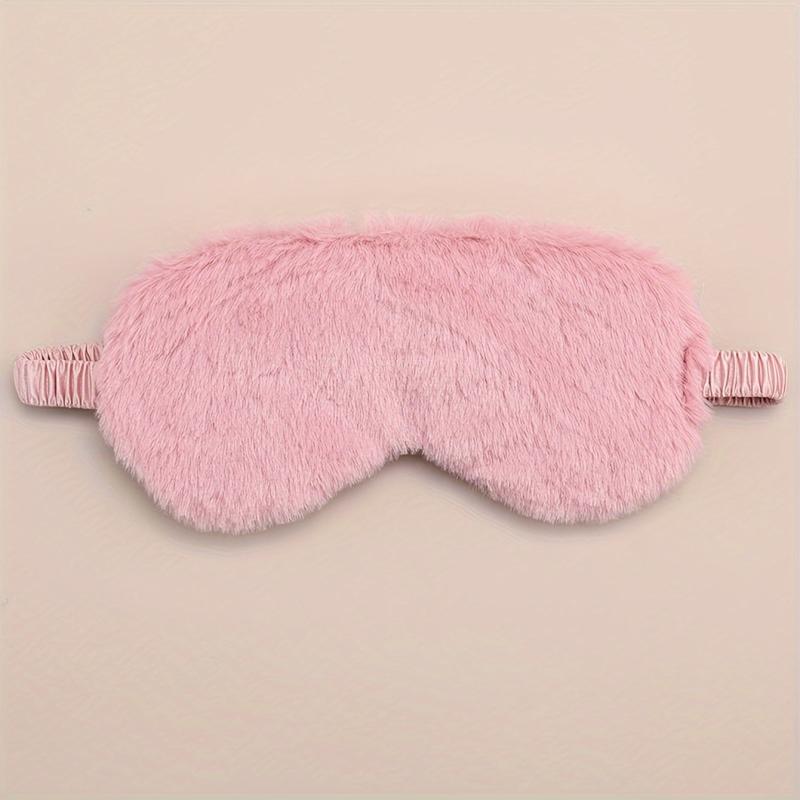 Solid Colour Eye Mask Polyester Breathable Soft Comfortable Travel Naps