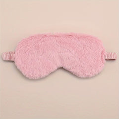 Solid Colour Eye Mask Polyester Breathable Soft Comfortable Travel Naps