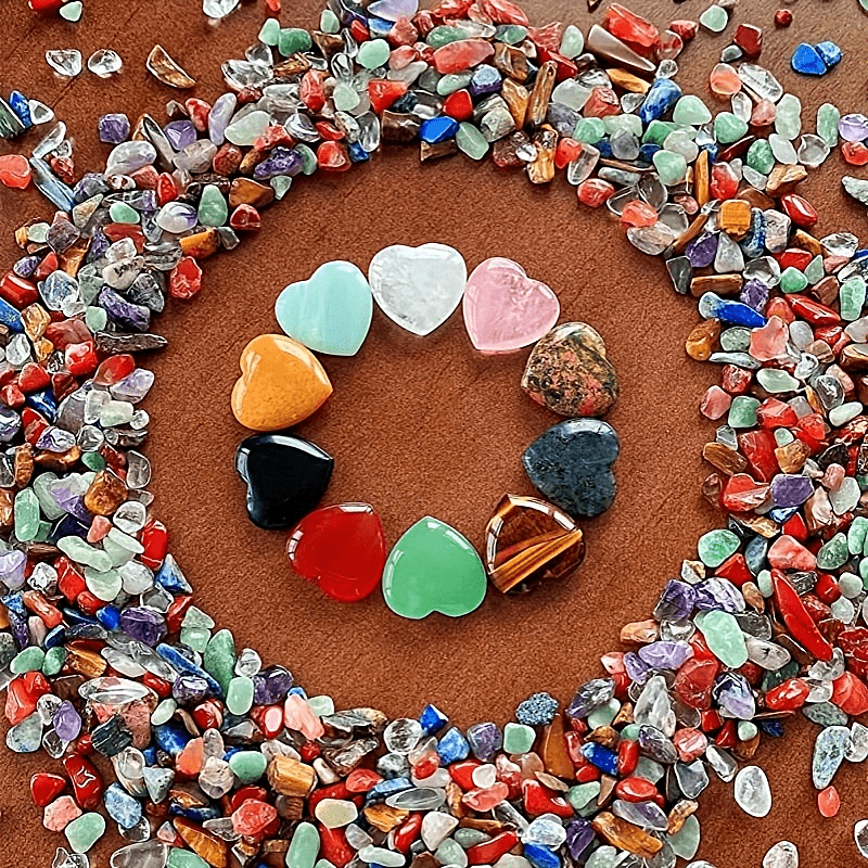 Natural Heart Shaped Crystal Gemstone Chakra Energy Balancing Yoga Meditation