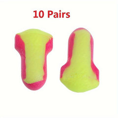 10 Pairs Disposable Soft Foam Earplugs Snore Proof Sleep Ear Protector