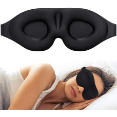 3D Sleep Mask Contoured Cup Night Blindfold Light Blocking Eye Cover