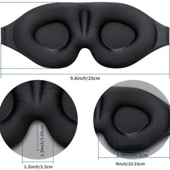 3D Sleep Mask Contoured Cup Night Blindfold Light Blocking Eye Cover