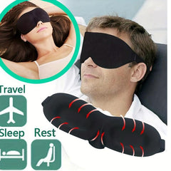 3D Sleep Mask Natural Sleeping Eye Mask Eyeshade Portable Blindfold Travel