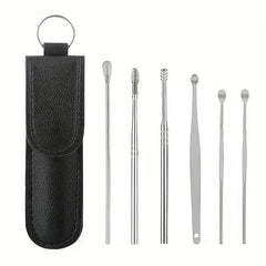 6pcs Earwax Cleaning Kit Stainless Steel Material