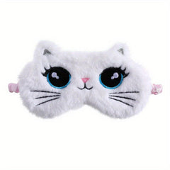 Cartoon Cat Plush Eye Mask Blackout Lunch Break Sleeping Mask