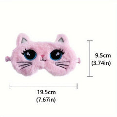Cartoon Cat Plush Eye Mask Blackout Lunch Break Sleeping Mask