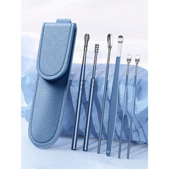 6pcs Ear Wax Removal Tool Set Stainless Steel Ear Cleaning Care