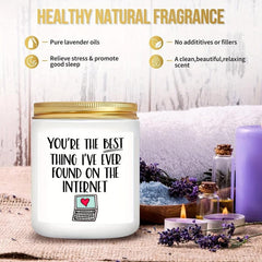 Scented Candles in Glass Jar Funny and Romantic Gift for Her or Him