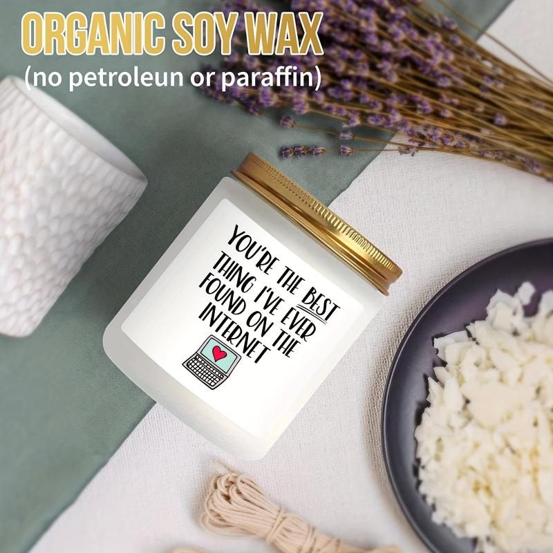 Scented Candles in Glass Jar Funny and Romantic Gift for Her or Him