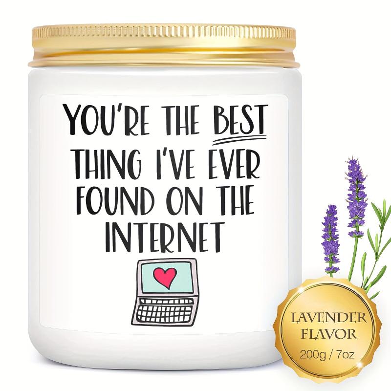 Scented Candles in Glass Jar Funny and Romantic Gift for Her or Him