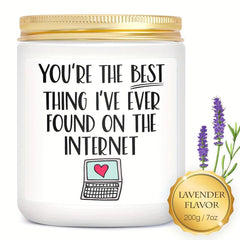 Scented Candles in Glass Jar Funny and Romantic Gift for Her or Him