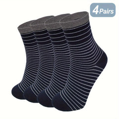 Bamboo Moisture Wicking Crew Dress Socks Soft Breathable Comfortable