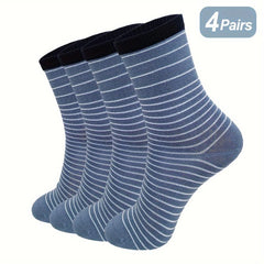 Bamboo Moisture Wicking Crew Dress Socks Soft Breathable Comfortable