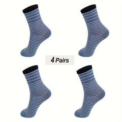 Bamboo Moisture Wicking Crew Dress Socks Soft Breathable Comfortable