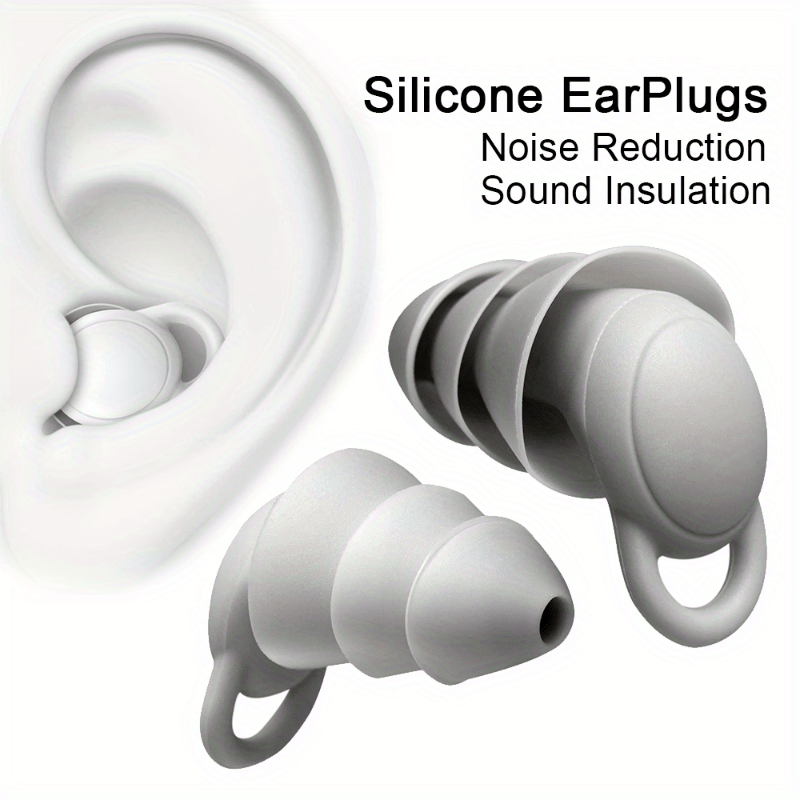 Silicone Ear Plugs Noise Reduction Sound Insulation Earplugs Sleeping Aid