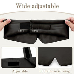 Silk Eye Mask And Ear Plugs Set Pressure Reducing Blackout Eye Mask