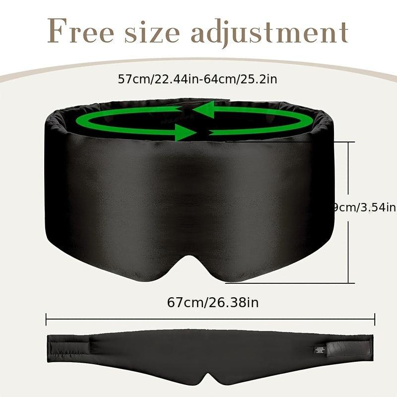 Silk Eye Mask And Ear Plugs Set Pressure Reducing Blackout Eye Mask