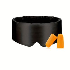 Silk Eye Mask And Ear Plugs Set Pressure Reducing Blackout Eye Mask