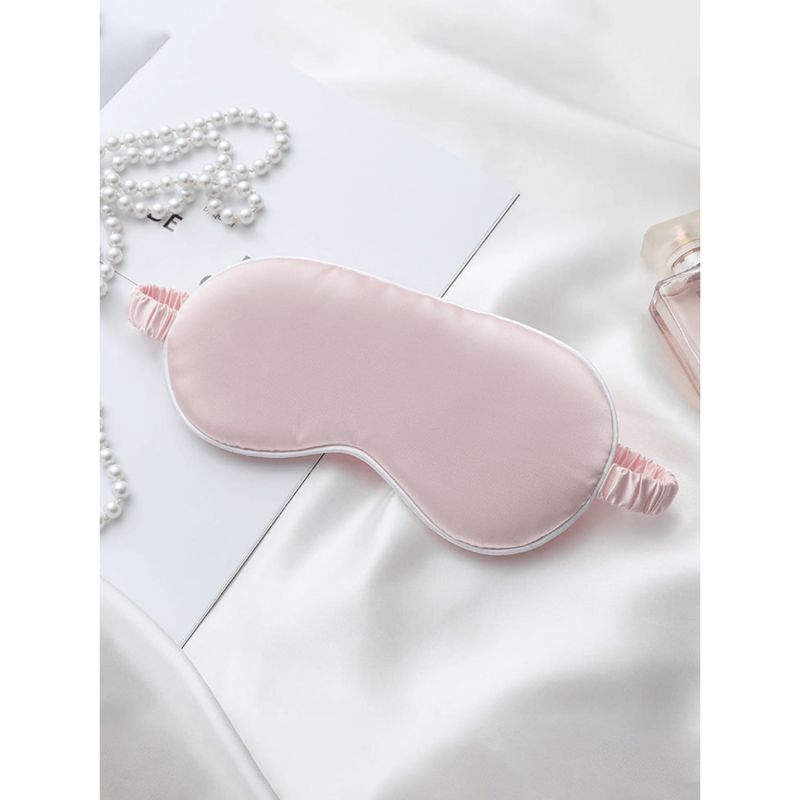 Women's Silk Eye Mask Travel Eyepatch Rest Blindfold