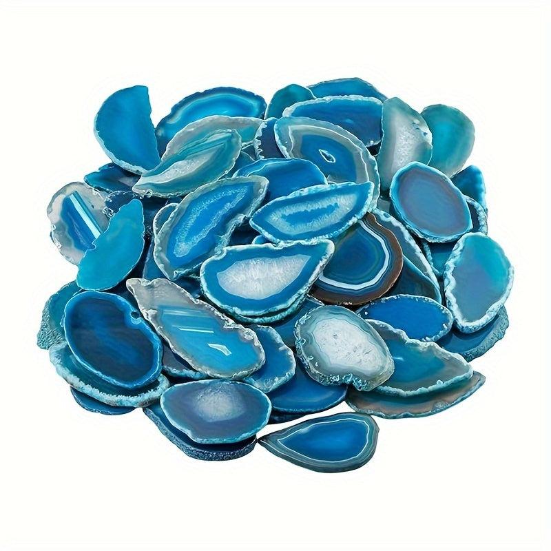 7pcs Natural Agate Light Watch Stones for Home Decoration and Jewelry Making