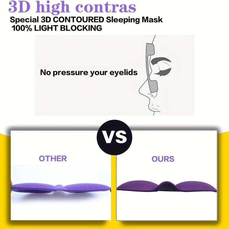 2pcs 3D Eye Nest Sleep Mask - Travel Office Sleeping Plane Gift