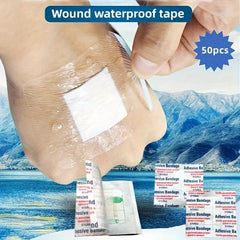 50pcs Waterproof Transparent Bandages 38x38cm