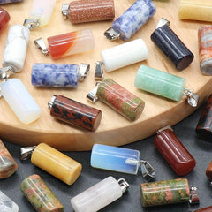 Natural Crystal Stone Pendant for DIY Earrings & Necklaces