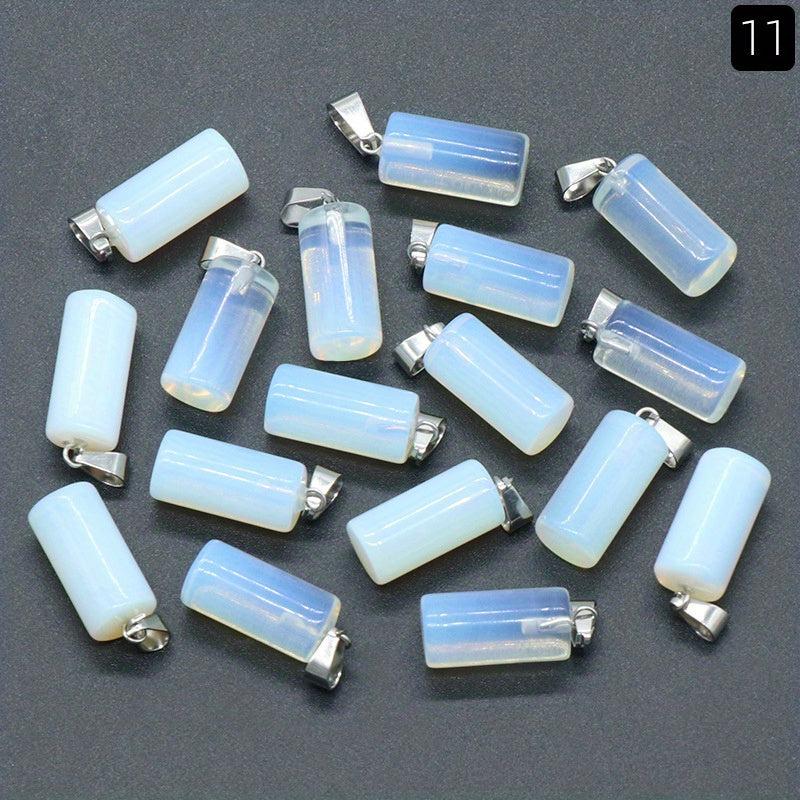 Natural Crystal Stone Pendant for DIY Earrings & Necklaces