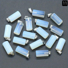 Natural Crystal Stone Pendant for DIY Earrings & Necklaces