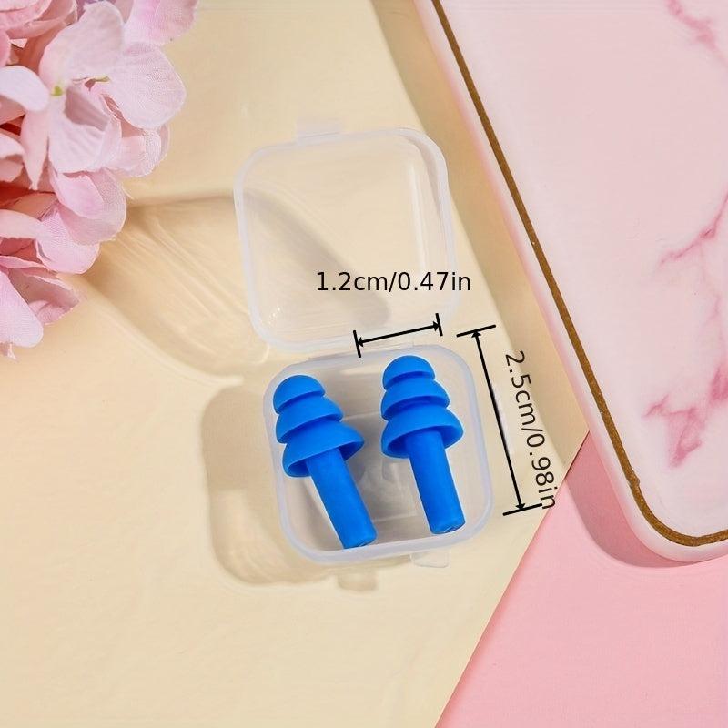 16pcs Reusable Earplugs for Sleeping, Soft Silicone Ear Plugs, Noise Cancelling
