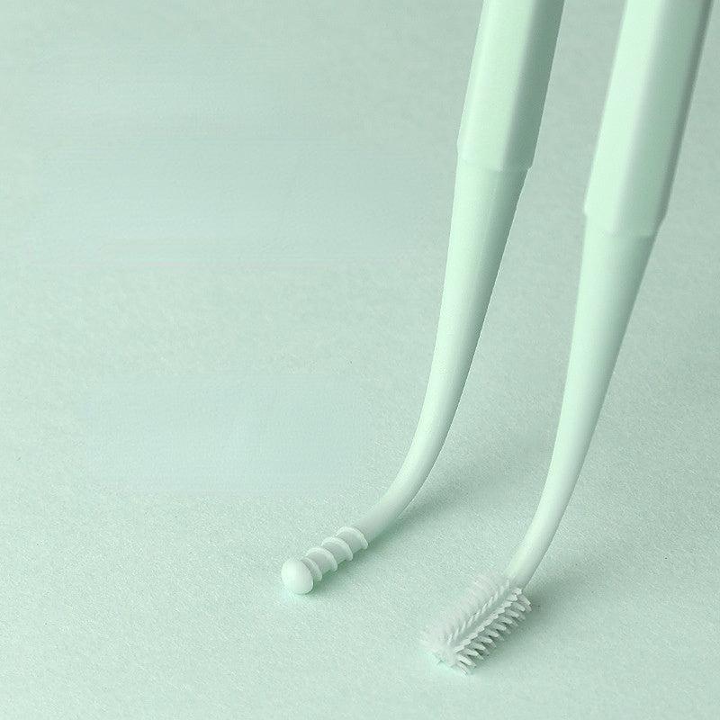 2 Pack Earpick Double headed Spiral Silicone Ear Picking Spoon Set